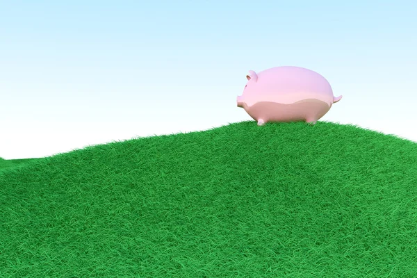 Piggy bank ecologie — Stockfoto